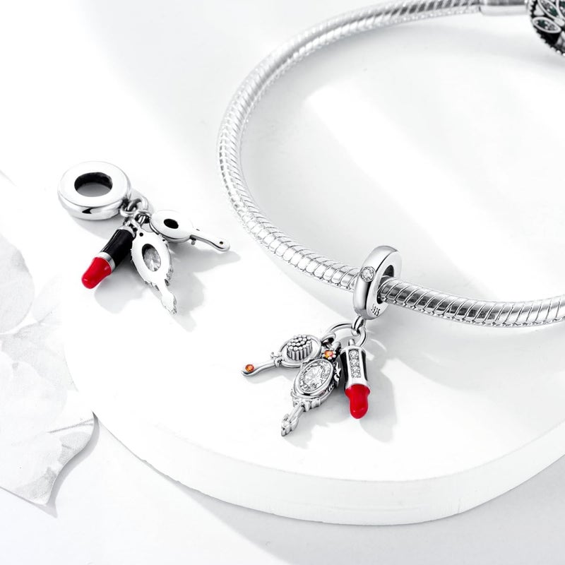 Hapour Store 925 Sterling Silver Charms for Bracelets Necklace European Jewelry Pendant Beads Charm for Women Mom - Image 2